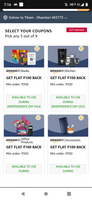 Flat 100 cashback On 9 category (Mov 350) 