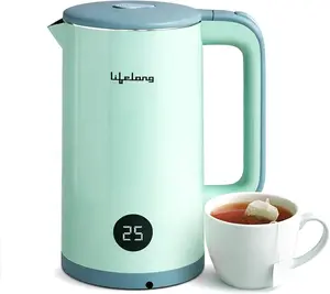 Lifelong Electric Kettle 1.6 L | 1350W Kettle  Overheat Protection (Sage Green, LLDEK01)