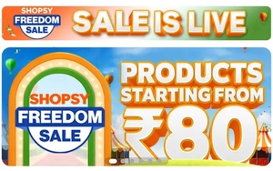 SHOPSY Freedom Sale Live | Products From 80