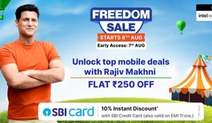 Flipkart Liveshop - Extra 250 off on mobile phones