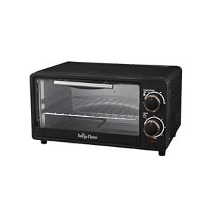 Surya Flame ZOLO 10 Ltr Oven Toaster Griller (OTG) Black - with Rotisserie,Auto-Shut Off, Heat-Resistant Tempered Glass, Multi-Stage Heat Selection | Bake, Grill, Roast | Easy clean

