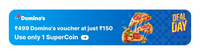 Domino's Pizza Voucher of Rs. 499 at Rs. 150