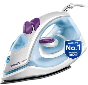 Phillips GC 1905 1300W Steam Iron (White And Blue)