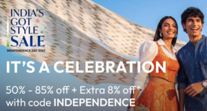 Tatacliq Independence Edit India's Got Style sale | Up to 85 % off |15 % Bank offers