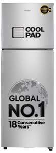 Haier double door frost free refrigerator 240L