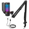 [Apply 2% Coupon] TONOR TC310+ RGB Condenser Mic | Boom Arm + Pop Filter | USB Gaming & Streaming Mic