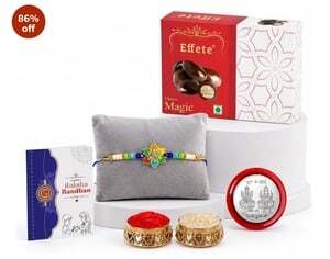 Deodap rakhi with chocolate gift combo pack
