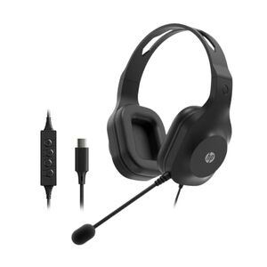 HP 320C USB-C Wired Headset, Black, 212 gm (CH8D5AA)