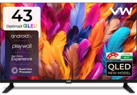 VW OptimaX series 109 cm (43inch) Qled Full HD Android Smart TV