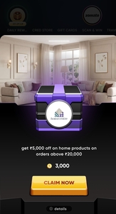 CRED Rewards: Get ₹5,000 OFF on Home Centre Products on orders above ₹20,000