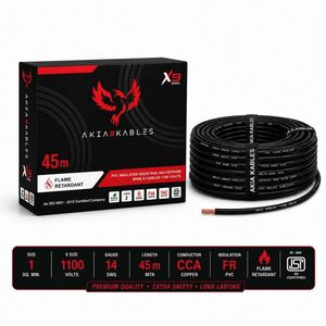 
KABLES 1.0 Sqmm Electrical Wire|45m|Single Core|Copper|FR PVC Insulation Domestic Black 45 m Wire on Flipkart