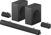 boAt Aavante Bar Prime B450 with Dual Subwoofers and Rear Speakers, 450W RMS Output, 5.2 Channel, Multi-Connectivity, EQ Modes, & BT v5.4 Soundbar with Powerful Signature Sound (Core Black)