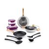 [Apply 39% Coupon] Crystal Aluminum 11-Pcs Non-Stick Cookware Set