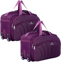 Deal:Pack of 2 RIBAY Strolley Duffel Bag - Luggage Travel with 2 wheels Duffel With Wheels (Strolley)
