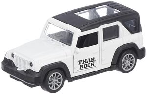 Niku 1:32 Scale DieCast Metal Toy Car Pull Back Action Openable Doors 4x4 Thar/Jeep Premium Car Toy Light Music for Kids Realistic Miniature Model Best Gift 2+yrs Girls Boys Random Colors 