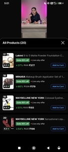 Flat 10% off Flipkart live makeup products