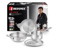 Bergner TriPly Stainless Steel 4 Pcs Cookware Set