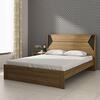 Home Centre Quadro Edge Queen Bed - Brown