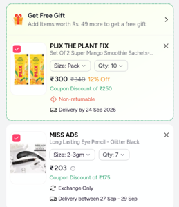 Myntra deals starting from ₹3 