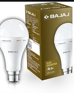 Bajaj iLED 8.5W Rechargeable Emergency Inverter LED Bulb | Cool Day Light | Upto 4 Hours Battery | B22D | (Pack of 1, White)