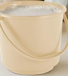 Kuber Industries 5 Litre Compact Size Plastic Bucket for Kitchen, Cleaning & Water Storage – Small Lightweight and Easy to Carry Utility Bucket Ideal for Mopping - Plain  (free delivery)