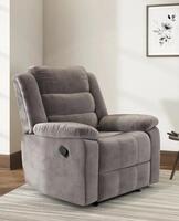 Nilkamal Sierra Velvet Fabric Manual Recliner | 1 Seater Sofa