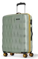 Aristocrat Medium Check-in Suitcase (66 cm) 8 Wheels - Comet Trolley Bag 66cm, Medium Hard Luggage, (Green)