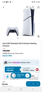 In Stock - SONY PS5 1TB Disc edition gaming console