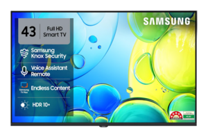 Samsung 43 inch (108cm) FHD Smart LED 2026 TV | HDR10+ | 150+ Channels | Voice Assistance Remote | PurColor | Contrast Enhancer | Knox Security | UA43F5650FUXXL
