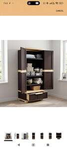 Nilkamal Freedom FMDR1BE Plastic Storage Wardrobe with 1 Bottom Drawer