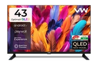 VW OptimaX Series 109cm 43inch Qled Full HD Smart Android Tv
