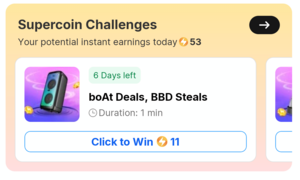 Supercoin challenges live again get 53 supercoins FREE