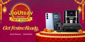 Jio utsav sale Start on 8th October - 12 months no cost  EMI | Upto 10% Bank discount 