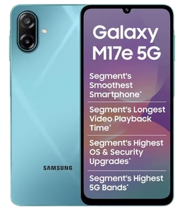 Samsung Galaxy M17e | 4 GB RAM & 128 GB Storage | 6000 mAh Battery | 50 MP + 2 MP Rear Camera | 6.7" Display | Blitz Blue on