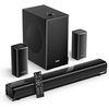 Mivi Fort H350 Soundbar, 350 Watts, 5.1 Channel, Multi-Input and EQ Modes, BT v5.1 350 W Bluetooth Soundbar (Black, 5.1 Channel)