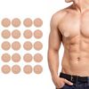 20 Pieces (10 Pairs) Women and Men Nipple Covers for Running & Sports, Sweatproof Adhesive Invisible Nipple Tape, Breathable Disposable Nipple Guards for Marathon, Gym, Cycling Beige