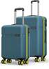 Magnum by Safari Hard Body Set of 2 Luggage 8 Wheels - Fury 2 (Small | Medium) - Blue