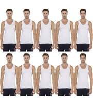 Rupa TOPMAN Pack of 10 Rupa Topman White RN vest Men Vest M, L Size