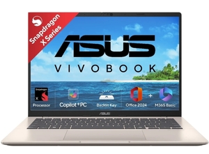 ASUS Vivobook 14 (2025) Snapdragon X (16 GB/512 GB SSD/Windows 11 Home)(14 Inch) 