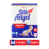 Little Angel Easy Dry Pant Diapers - M (72 Pieces)