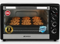 sansui 48-Litre 2000 Watt, Interior Light,Convention Fan, 5 Cooking Modes with Rottisserie Set  OTG Black 
