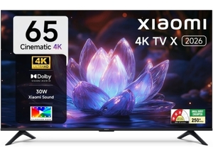 XIAOMI X Series 165.1 cm (65 inch) Ultra HD (4K) LED Smart Google TV 2026 Edition 34W 
