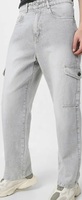 Neostreak Men's Loose Baggy Fit Washed Cargo Jeans with 6 Pockets Non-Stretchable
