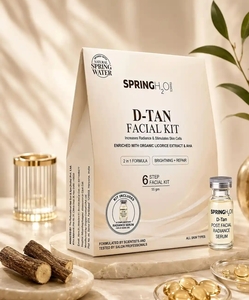 Spring H2O 5 step 2-in-1 Tan facial kit for skin brightening & Repair | Myntra