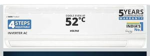 Voltas 1.5 Ton 5 Star Inverter Split AC (Copper, 4-in-1 Adjustable, ‎185V Vectra CAR, White)