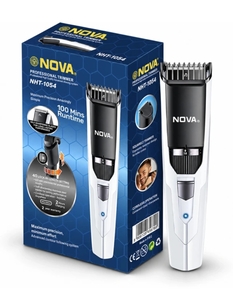 NOVA NHT 1054 Trimmer 100 min Runtime 40 Length Settings (White, Black)