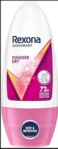 Rexona Powder Dry Underarm Roll On Deodorant For Women, Antiperspirant, Removes Odour, Keeps Skin Fresh & Clean, Alcohol Free, Skin Friendly, 50 ml (min.qty 2 may be applicable for free delivery)