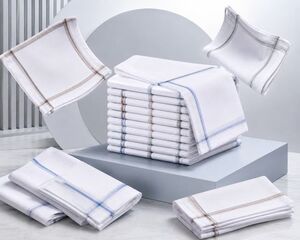 BLACKTANK Durable Cotton Handkerchiefs for Men ["Multicolor"] Handkerchief