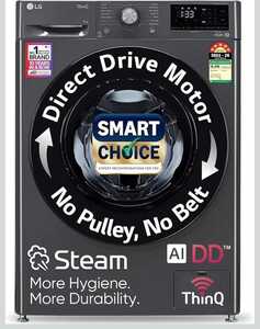 LG Smart Choice, 9 Kg, 5 Star, AI Direct Drive Wi-Fi Fully-Automatic Front Load Washing Machine @27,324