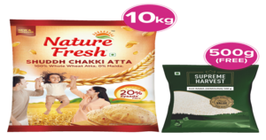 (mumbai -400004) Nature Fresh Mp Superior Atta, Get Supreme Harvest Suji Rawa (Semolina) Free on Instamart: 
